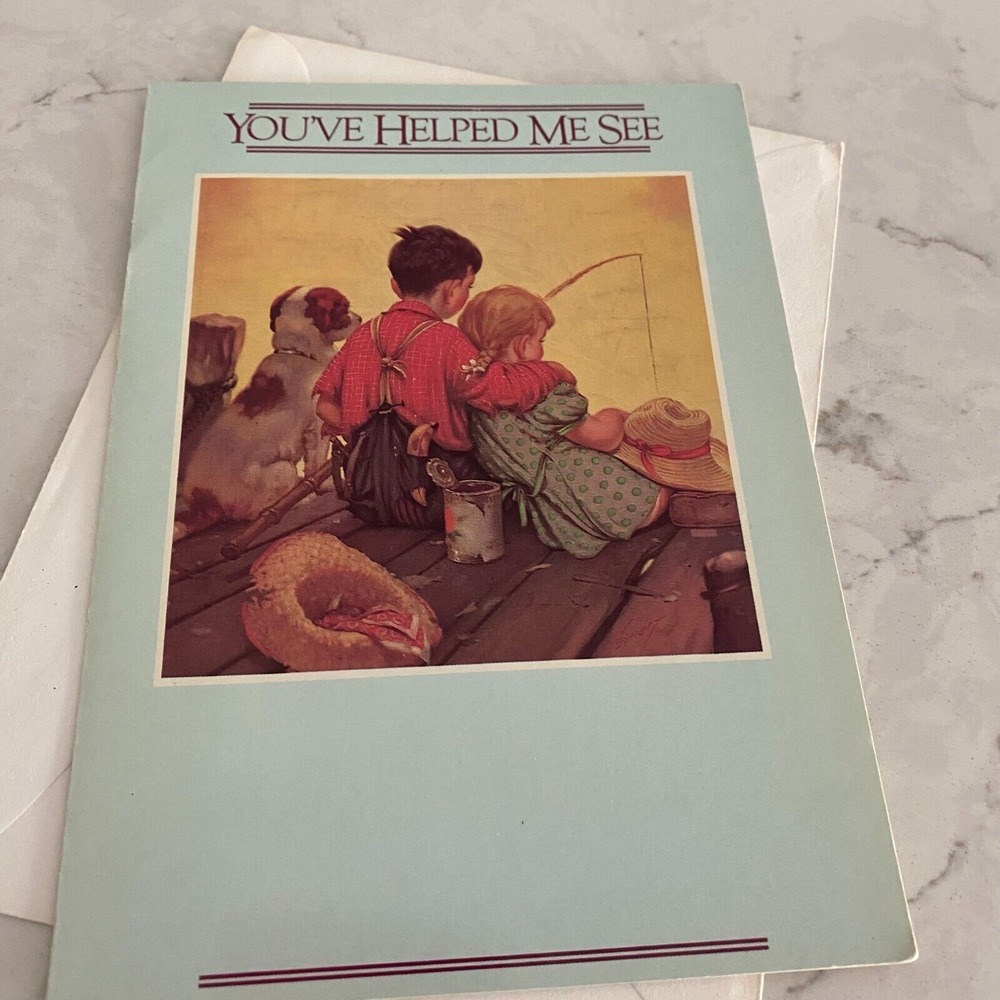 Portal 'You Helped me See' Friendship Sweet Message Folded Greeting‎ Card